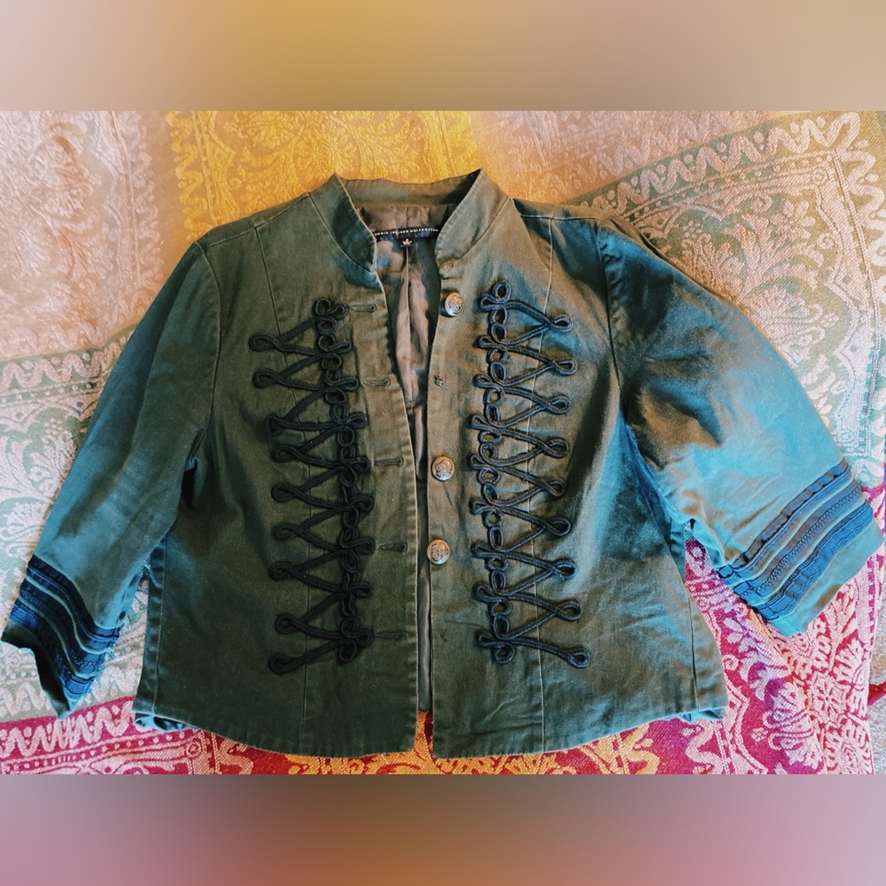 "Vintage" Torrid Insider Collection Military Style Jacket Embroidered Details
